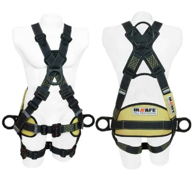 ARNES TIPO X 4 ARGOLLAS  P/ARCO ELECT. C/ ARGO. DORSAL EN REATA Y SOPORTE LUMBAR IN 8009-1ARC INSAFE