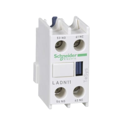BLOCK DE CONTACTO AUXILIAR FRONTAL 1NA+1NC PARA CONTACTOR LC1 LADN11 SCHNEIDER ELECTRIC