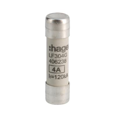 FUSIBLE CILÍNDRICO TIPO GG 4A 400V-120KA HAGER