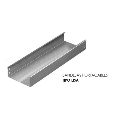 BANDEJA PORTACABLE TIPO LISA 200X100MM GALV. CALIENTE ARAGCU VM