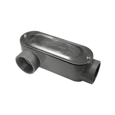 CAJA CONDULET TIPO LR 1-1/2'' FORM 35 DE ALUMINIO C/TAPA Y EMPAQUETADURA NAAVI CONDUIT