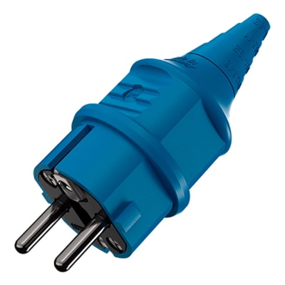 ENCHUFE SCHUKO COLOR AZUL 16AMP 2P+T 250V IP44 MENNEKES