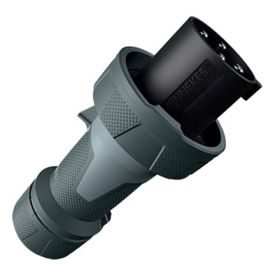 ENCHUFE AEREO 63AMP 3P+T 500V NEGRO 7H IP67 POWERTOP XTRA MENNEKES