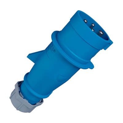 ENCHUFE 16AMP 3P+T 250V AZUL 9H IP44 MENNEKES