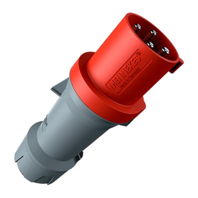 ENCHUFE 63AMP 3P+T 415V ROJO 6H IP44 POWERTOP PLUS MENNEKES