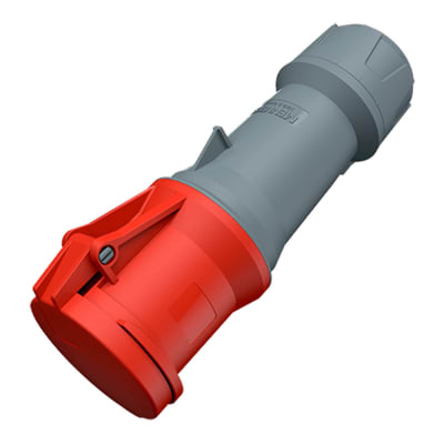 TOMA AEREO 63AMP 3P+N+T 415V ROJO 6H IP44 POWERTOP PLUS MENNEKES