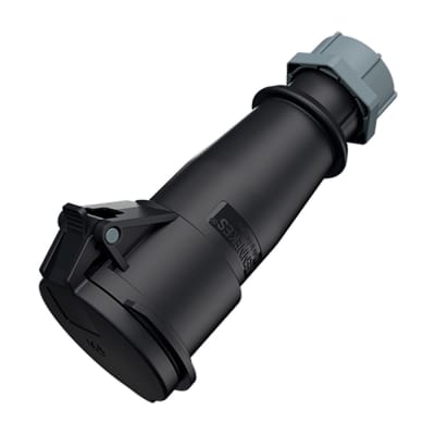 TOMA AEREO 32AMP 3P+T 500V NEGRO 7H IP44 MENNEKES