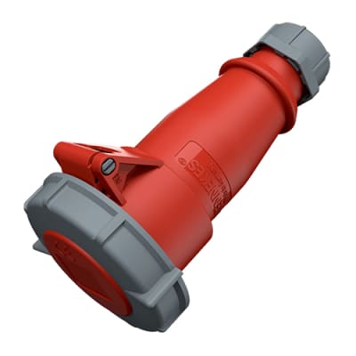 TOMA AEREO 16AMP 2P+T 415V ROJO 9H IP67 MENNEKES