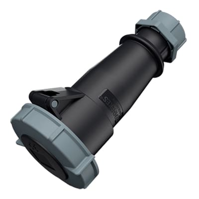 TOMA AEREO 32AMP 3P+T 500V NEGRO 7H IP67 MENNEKES