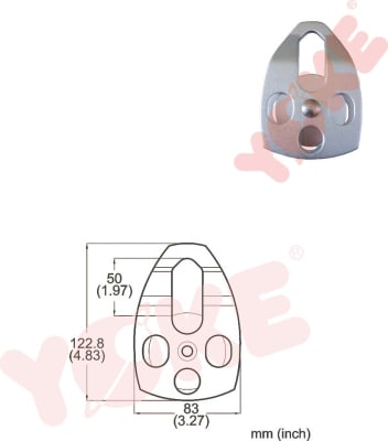 POLEA GRANDE SENCILLA 30KN 272GR N-5330 YOKE