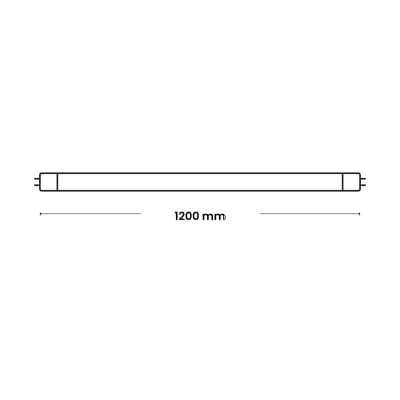TUBO LED 1200MM 18W 165-265V 90LM/W RA80 PF05 6500K 20000H VIDRIO NALT-18W NAVIA LED