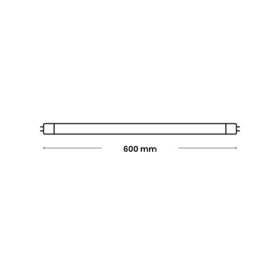 TUBO LED 600MM 9W 165-265V 90LM/W RA80 PF05 6500K 20000H VIDRIO NALT-9W NAVIA LED