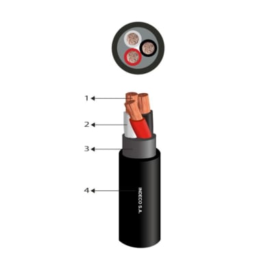 CABLES NPT 0,6/1kV 3x6AWG P00001343-8 INDECO