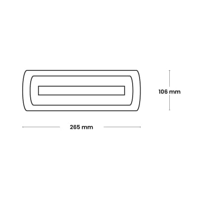 LUMINARIA DE EMERG 3W 300LM 6 LED SMD AUT 90 MIN C/BATERIA INTERNA IP20 220V NV-7039A NAVIA LED