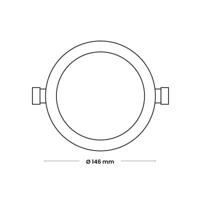 DOWNLIGHT LED CIRCULAR EMPOTRADO 9W 675lM IP20 6500K 220-240VAC NV-LPR1-9WR NAVIA LED