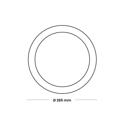 DOWNLIGHT LED CIRCULAR ADOSADO 24W 2100lM IP20 6500K 220-240VAC NV-LPS1-24WR NAVIA LED