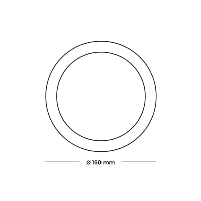 DOWNLIGHT LED CIRCULAR ADOSADO 9W 675lM IP20 6500K 220-240VAC NV-LPS1-9WR NAVIA LED