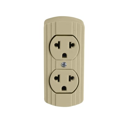 TOMA DOBLE VISIBLE L/T UNIVERSAL MARFIL NAVIA ENERGY