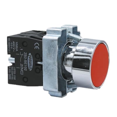 PULSADOR CON BLOCK 1NC ROJO PB2-BA42 NAVIA CONTROL