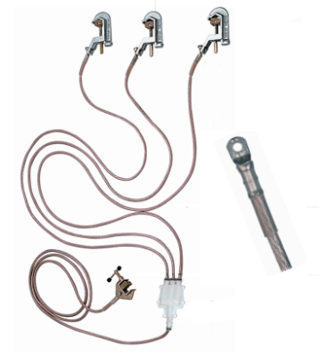 PUESTA A TIERRA TRIPOLAR P/SUB. MT. ICC=25 KA/S (CF:95MM2X1,5M) PIMT-TECS-1B PENTA FAMECA