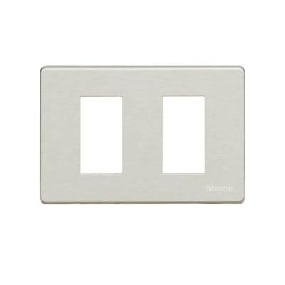 PLACA DE ALUMINIO 2 POLOS RECTANGULAR P/SOPORTE 503SA 503/2A/X BTICINO