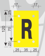 PLACA PARA SECUENCIA DE FASES EN LINEA (R) ARAGCU MT