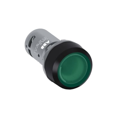 PULSADOR LUMINOSO RASANTE LED VERDE 22MM C/LED 230VAC CON BLOCK 1NA 1SFA619100R1312 ABB
