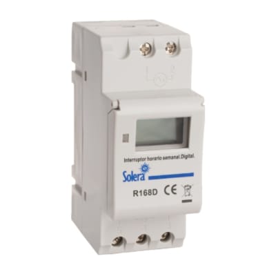 INTERRUPTOR HORARIO SEMANAL DIGITAL-ANALOGICO 230V AC SOLERA