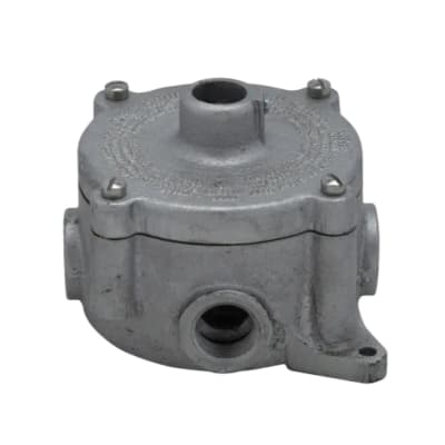 CAJA REDONDA SERIE CPS HIERRO 3/4'' HUB COVER Ø3/4'' NEMA 7 CL1 DIV1&2 UL CROUSE HINDS
