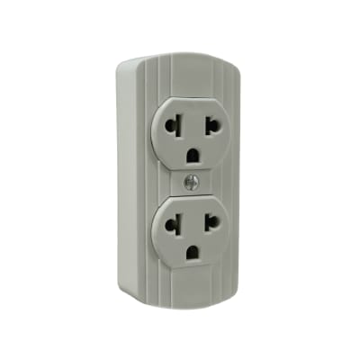 TOMA DOBLE VISIBLE L/T UNIVERSAL MARFIL SH-TDVM1I NAVIA LED