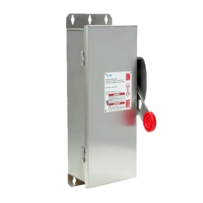 DISCONNECT SWITCH DH S/FUSIBLE ACERO 3X100A+T 277/480-600V IP66 NEMA 12/3R UL EATON