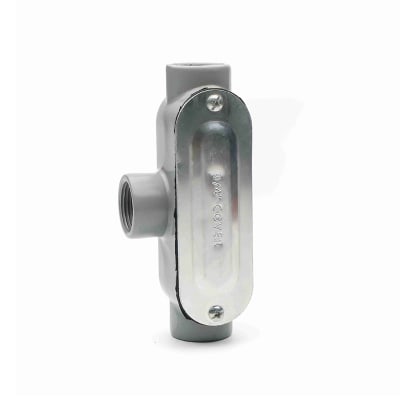 CAJA CONDULET TIPO T 1'' FORM 35 DE ALUMINIO C/UL C/TAPA C/EMPAQUETADURA NAAVI CONDUIT