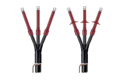 TERMINACION TERM-RETRACTIL DE TRES NUCLEOS INT. 25-70MM 6,35/11(12)KV IXSU-F3321 RAYCHEM