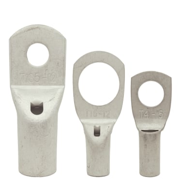 TERMINAL DE COBRE ESTAÑADO CAÑON CORTO H: 1/4'' (CABLE 12 AWG) B-T4-6 STARKER
