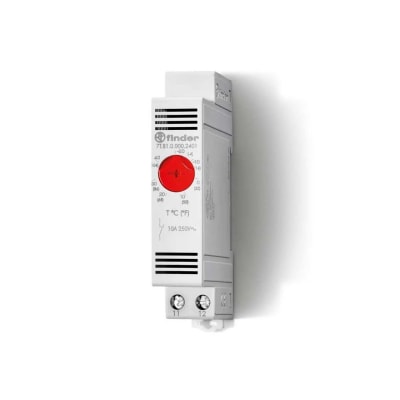 TERMOSTATO PARA RESISTENCIA CALEFACTORA 10A 250VAC 1NC 0/+60°C 7T8100002403 FINDER
