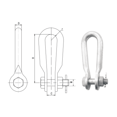 GRILLETES RECTO DE ANCLAJE MODELO UL-21 210KN ARAGCU HE