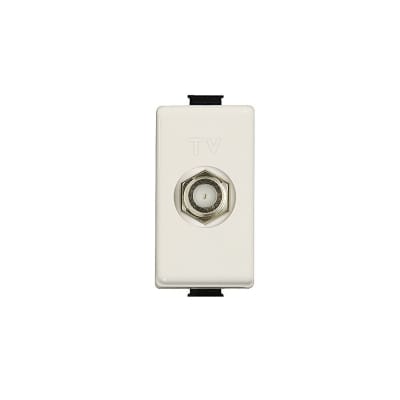 TOMA COAXIAL TV TIPO F 1 MODULO MARFIL MATIX A5152C BTICINO