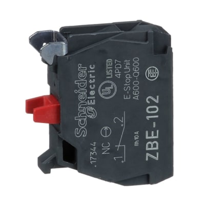 BLOCK DE CONTACTO 1NC PARA PULSADOR O SELECTOR XB4B ZBE102 SCHNEIDER ELECTRIC