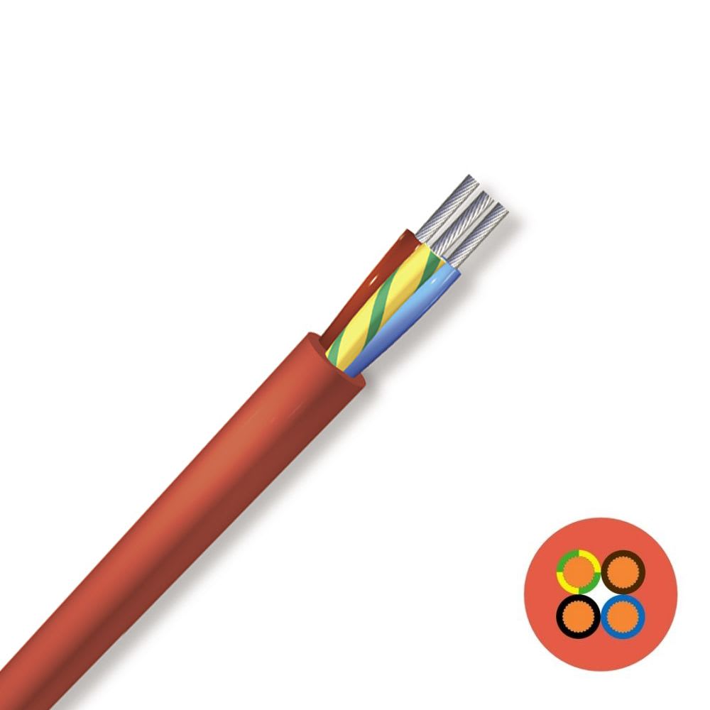 CABLE SILICONA ESTAÑADO 3G2.5MM2 750V 180°C ROJO/MARRON X METRO LINEAL SIHF ITALIAN CABLE COMPANY