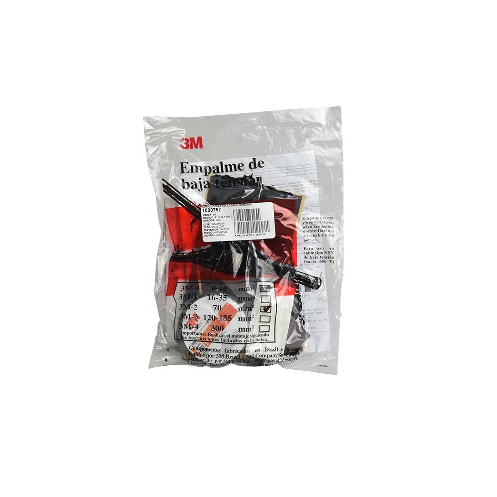 EMPALME ACOMETIDA RECTO O DERIVACION 3M-2 70MM2 1KV WE600017365 3M