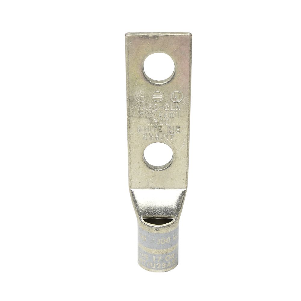 TERMINAL A COMPRESION CON BARRIL LARGO CU/ES.300MCM 2H 1/2