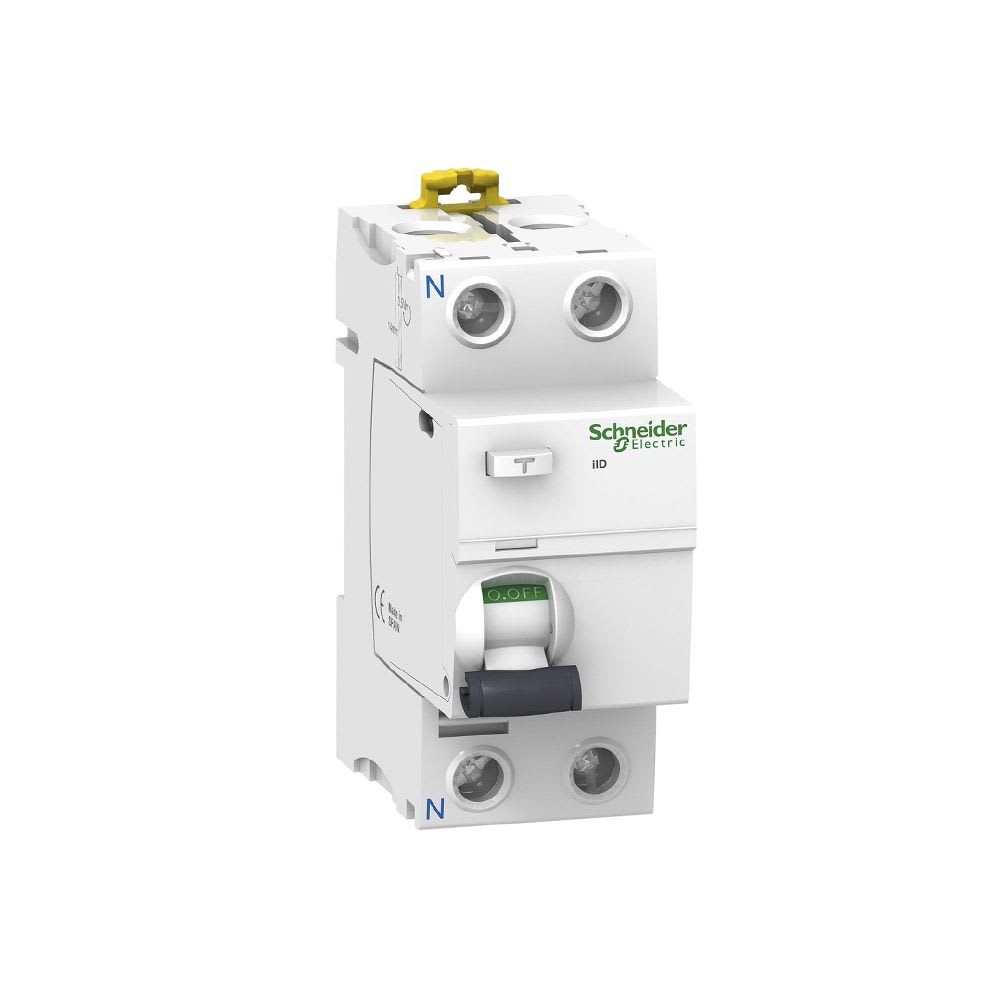 INTERRUPTOR DIFERENCIAL 2X25A 30MA 230V 2 MODULOS DIN A9R71225 SCHNEIDER ELECTRIC