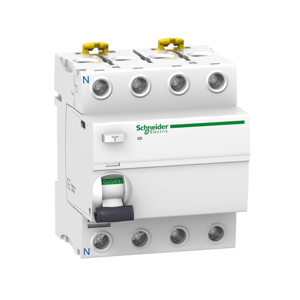 INTERRUPTOR DIFERENCIAL 4X40A 30MA 230V 4 MODULOS DIN ID A9R71440 SCHNEIDER ELECTRIC