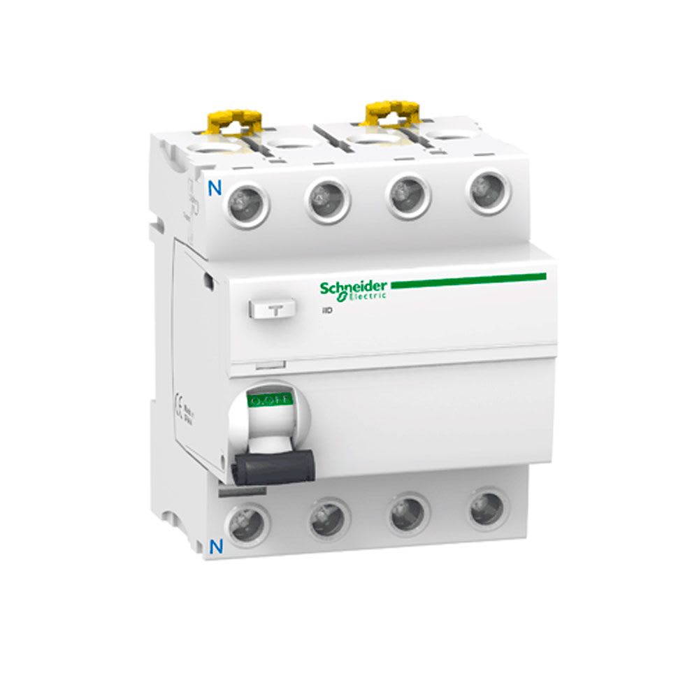 INTERRUPTOR DIFERENCIAL 4X40A 30MA 415V 4 MODULOS DIN A9R91440 SCHNEIDER ELECTRIC