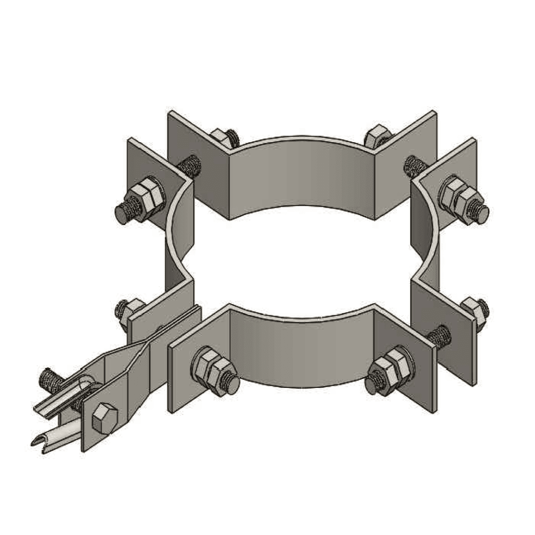 ABRAZADERA PARA RETENIDA REGULABLE DE 4 CUERPOS 10''x3''x1/4'' D1AB0604 ARAGCU RT1