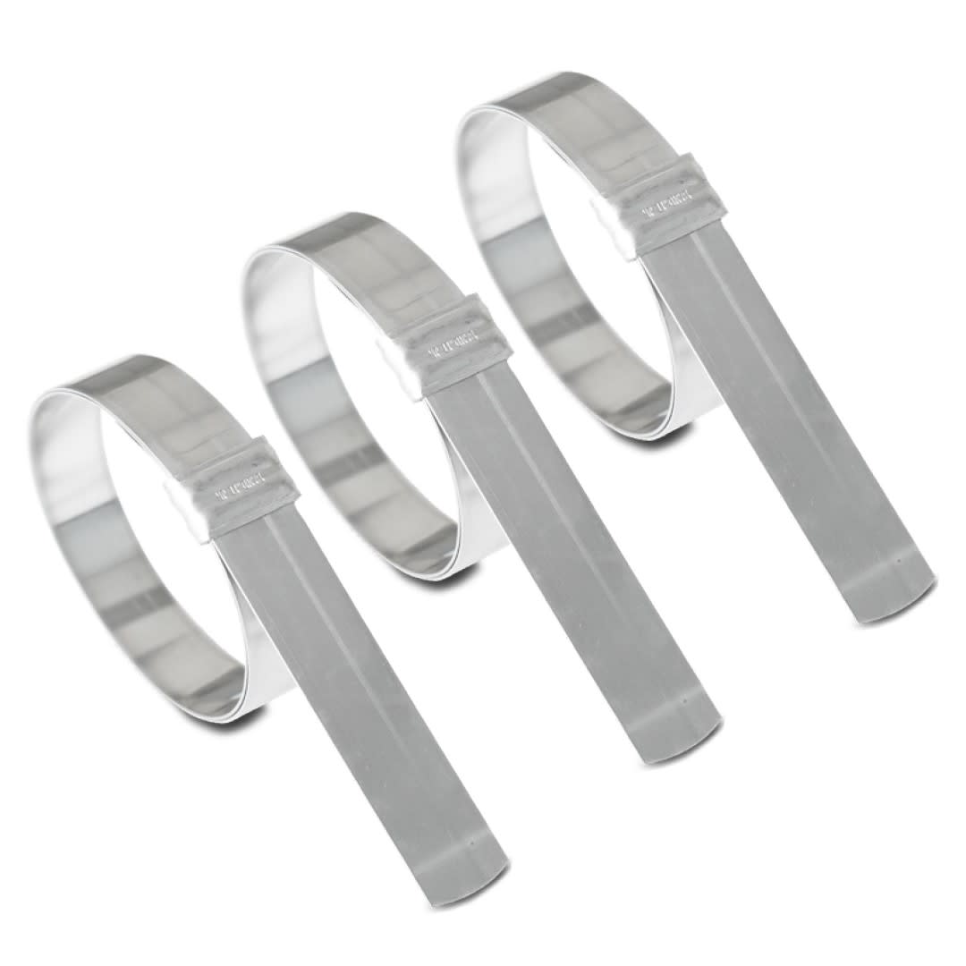 ABRAZADERAS PRE-FORMADAS JR. SMOOTH 1/2'' 201SS 0.76X63MM JS2339 BAND-IT