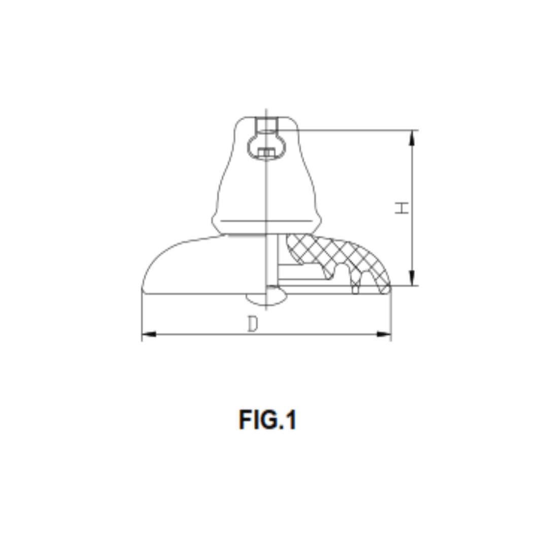 AISLADOR DE PORCELANA TIPO SUSPENSION 160KN 280//315MM U160BS PROCEDENCIA CHINA2