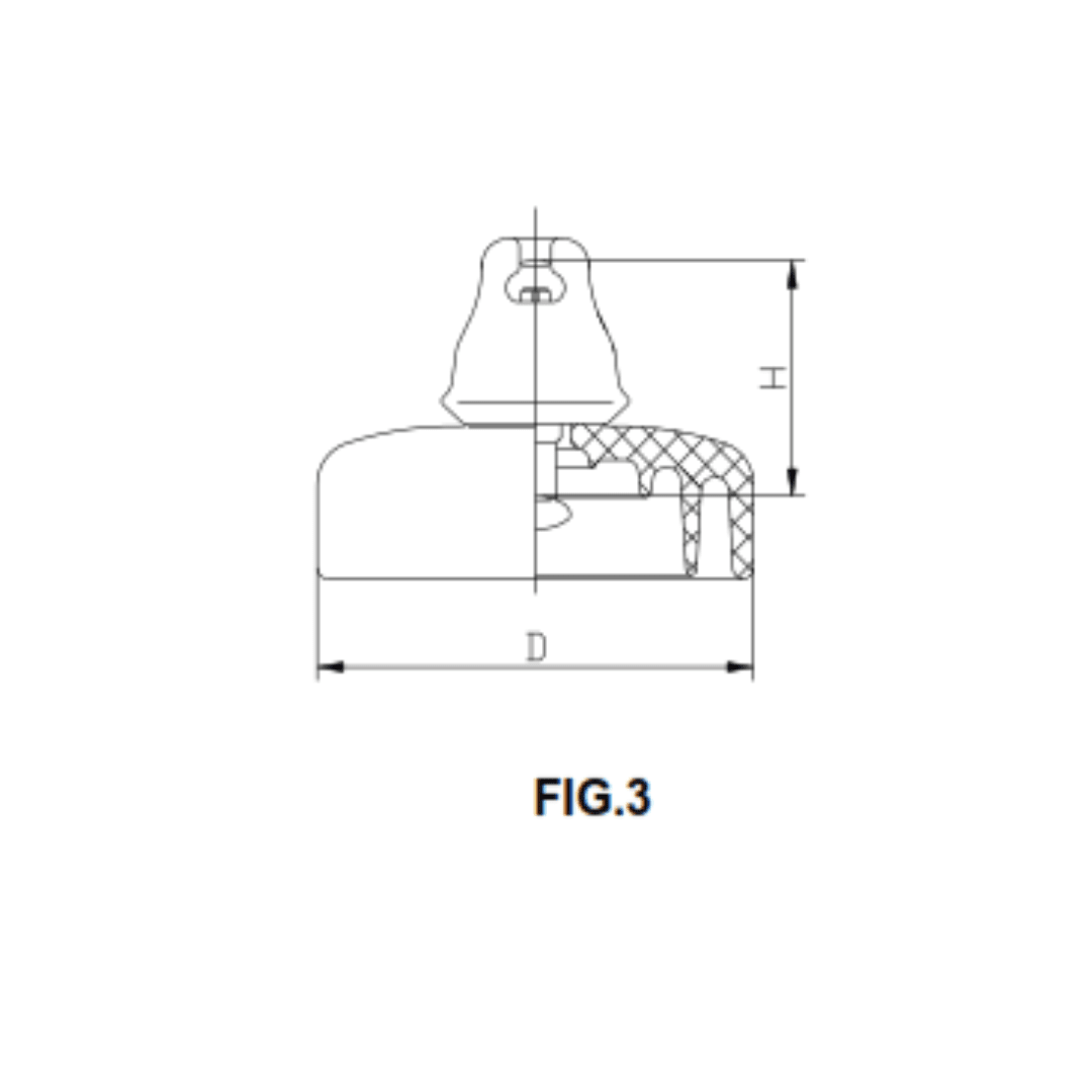 AISLADOR DE PORCELANA TIPO SUSPENSION 100KN 146/255/432MM U100BLP PROCEDENCIA CHINA2