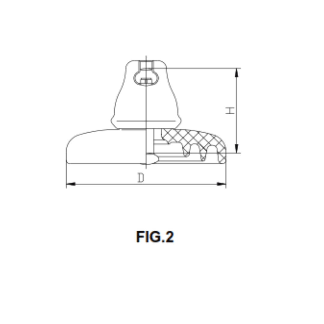 AISLADOR DE PORCELANA TIPO SUSPENSION 160KN 300//400MM U160BL PROCEDENCIA CHINA2