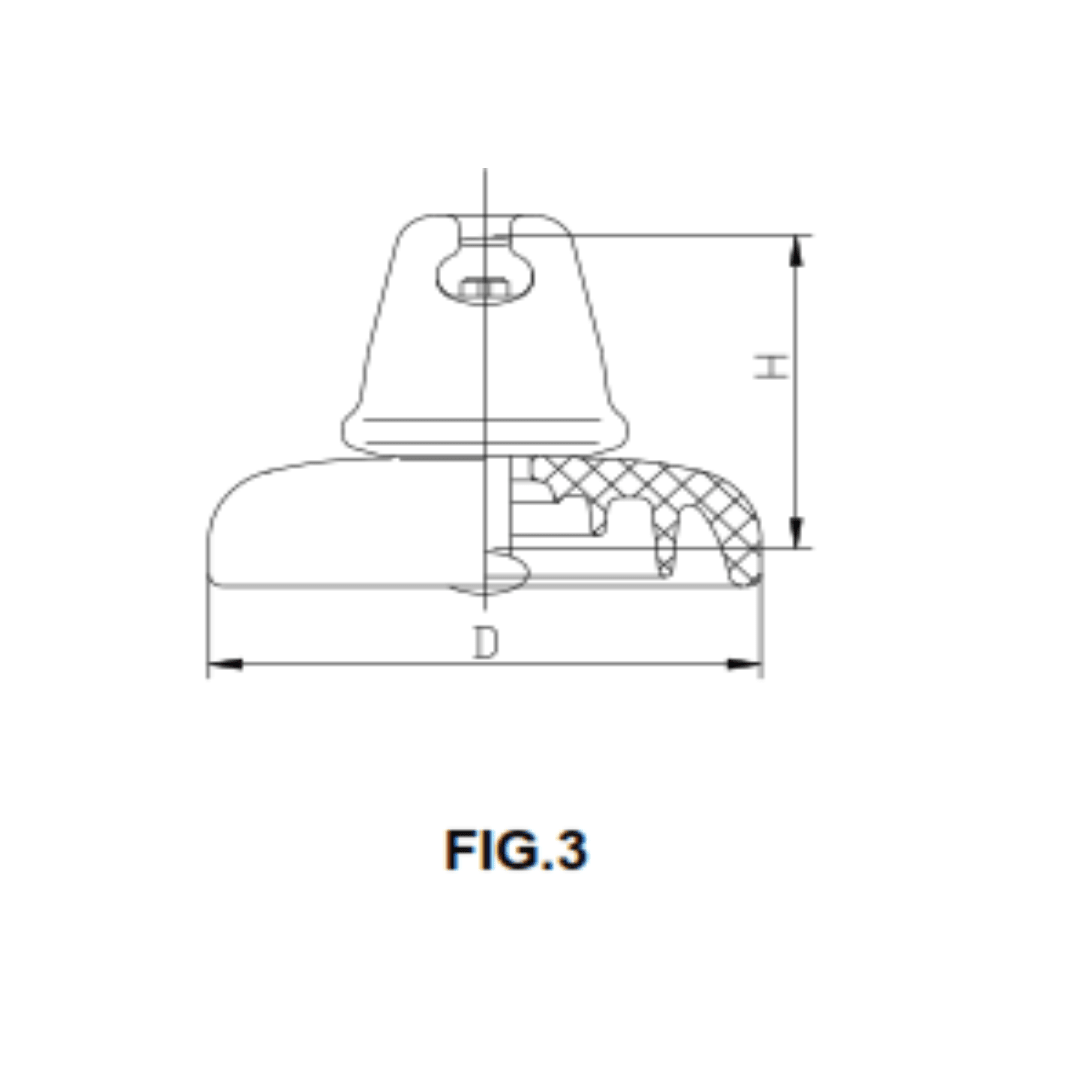 AISLADOR DE PORCELANA TIPO SUSPENSION 160KN 255//390MM U160BL PROCEDENCIA CHINA2